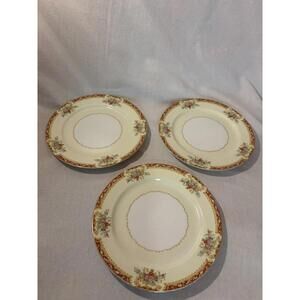 NORITAKE (3) 10" DINNER PLATES JAPAN